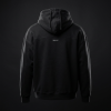 TOPEDGE Signature Hooded Sweatshirt - jet black hoodie, back view