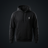TOPEDGE Signature Hooded Sweatshirt - jet black hoodie, front view