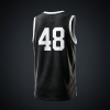 TOPEDGE TopEdge Jersey - black basketball jersey number 48, back view